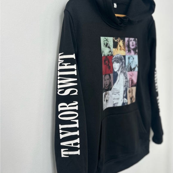 Taylor Swift Eras Tour Hoodie Black Graphic Swiftie Fan Made XS - Picture 3 of 6